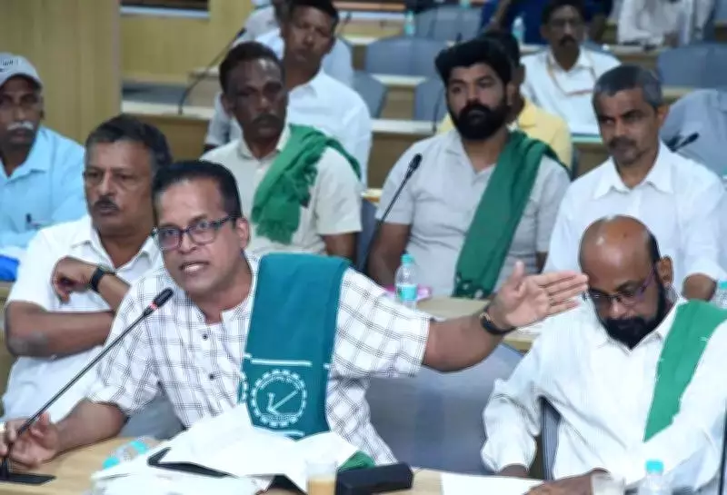 Farmers Protest Udupi-Kasaragod Transmission Line Over Land and Crop Damage