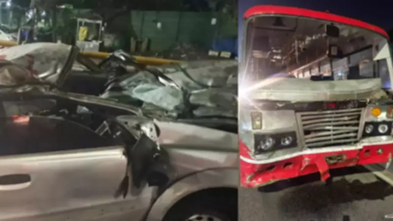 Five Killed in Bengaluru as Car Collides with KSRTC Bus on Tumakuru Road