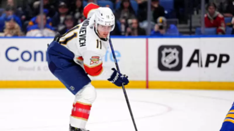 Florida Panthers' Mackie Samoskevich Struggles to Score in Sophomore NHL Season