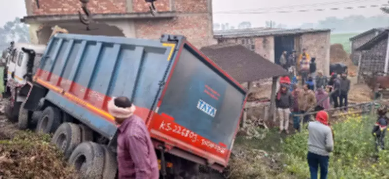 Four Bihar Students Critically Injured in Late-Night Dumper Crash