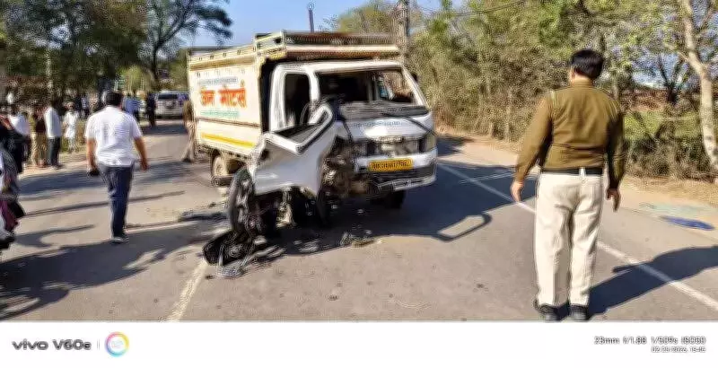 Four Killed in Tragic Head-On Collision Between Motorbike and Tempo in Nuh