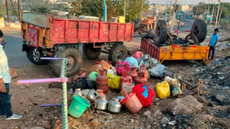 Four Maharashtra Residents Killed in Tractor-Trailer Rollover Accident in Jamkhandi