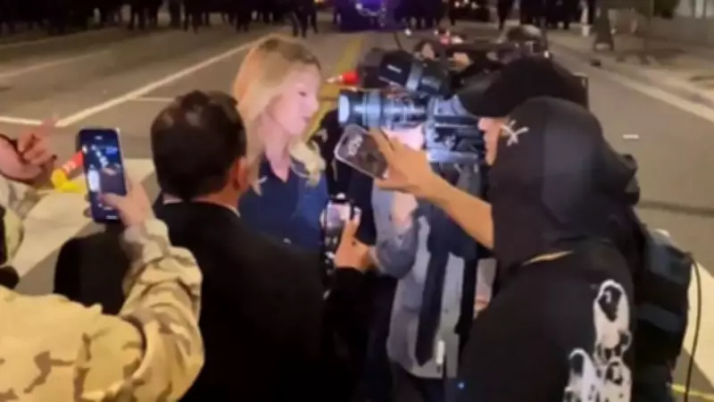 Fox 11 News Crew Harassed by Anti-ICE Protesters in Los Angeles