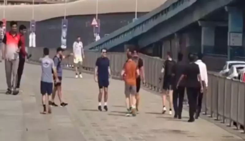 French President Macron Jogs in Mumbai, Surprises Locals on India Visit