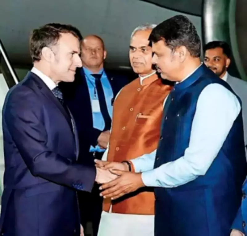 French President Macron Takes Surprise Morning Run on Mumbai's Marine Drive