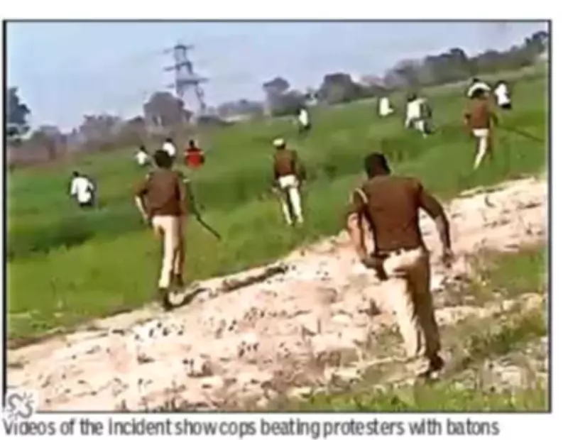 Ghaziabad Farmers Clash with Police Over Waste Plant, Two Cops Injured
