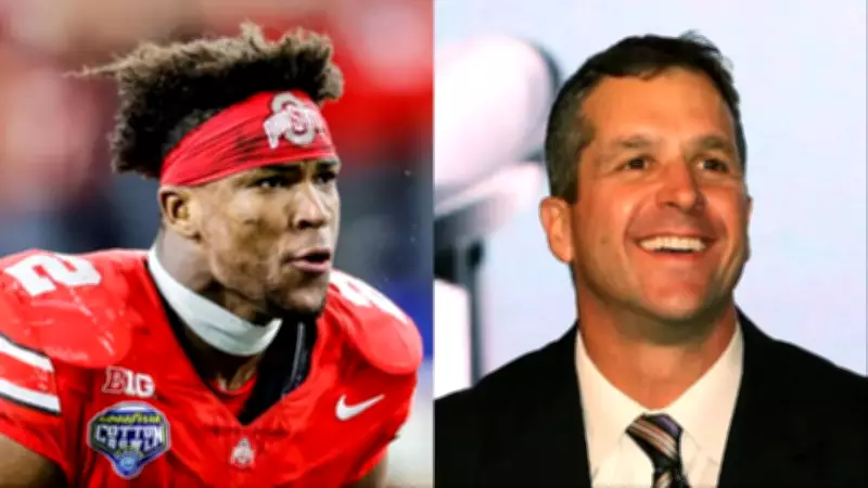 Giants Eye Caleb Downs in 2026 NFL Mock Draft, Harbaugh Calls Him Future Hall of Famer