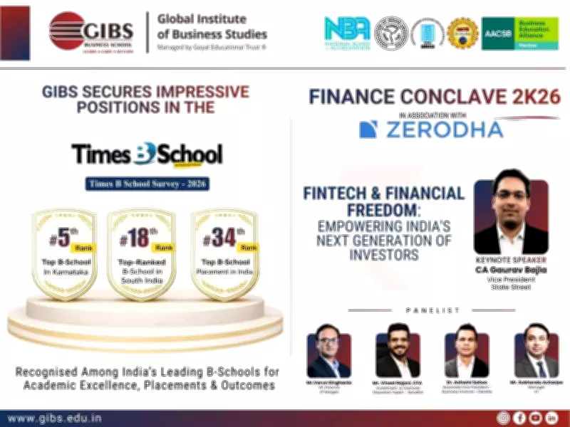 GIBS Business School Bangalore Excels in Times B-School Survey 2026, Hosts Finance Conclave