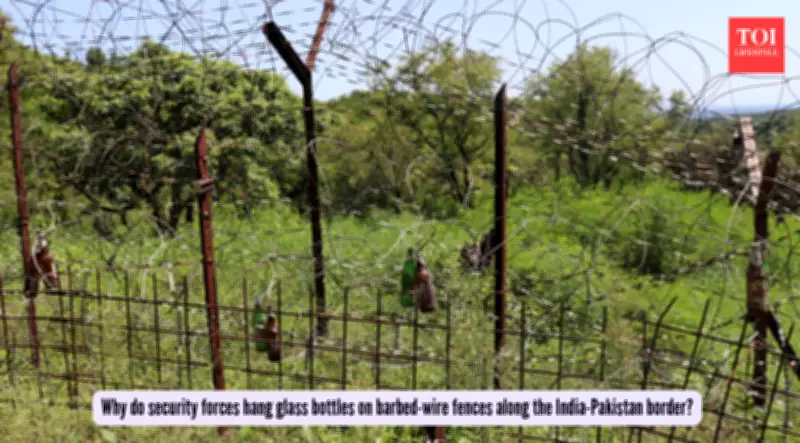Glass Bottles on India-Pakistan Border: Ingenious Low-Tech Security Alert System