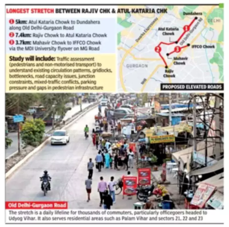 GMDA Plans 16km Elevated Road Network in Old Gurgaon to Tackle Traffic Gridlocks