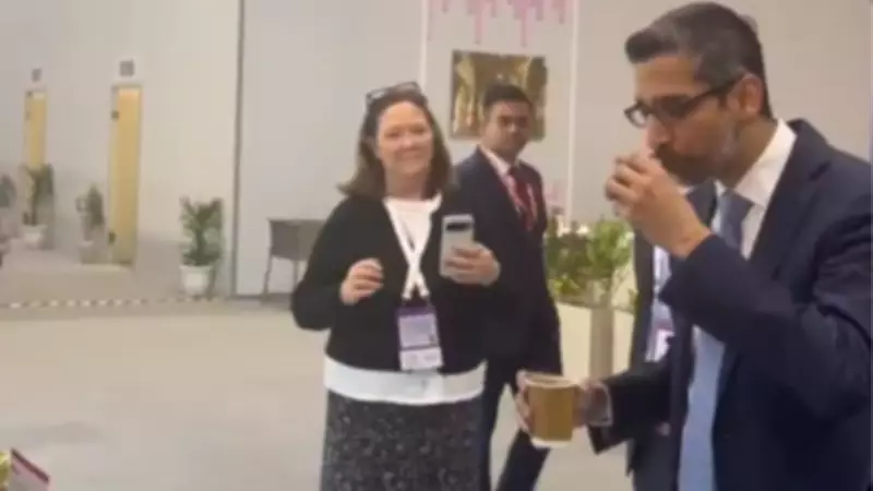 Google CEO Sundar Pichai Sips Bharat GI Coffee at India AI Summit 2026