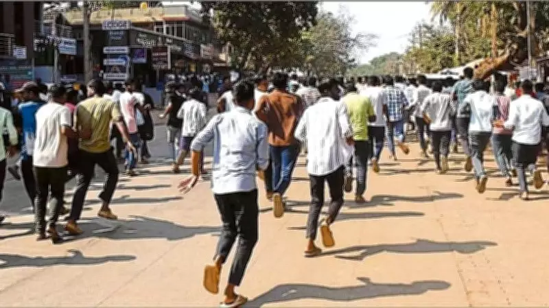Government Job Aspirants' Massive Protest Paralyzes Dharwad in Karnataka
