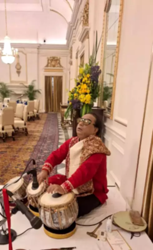 Grammy Jury Member Prodyut Mukherjee Performs at PM Modi's Lunch for EU Leaders