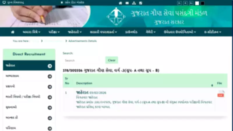 Gujarat Announces 5370 Govt Jobs: Apply for Group A & B Posts via OJAS Portal