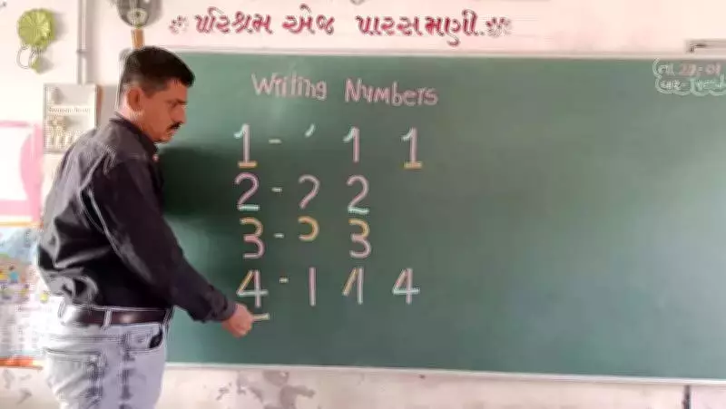 Gujarat Principal's Colorful Method Revolutionizes Early Numeracy and Literacy Learning