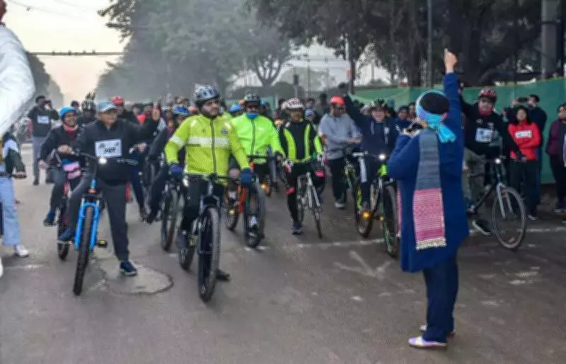 Gurgaon Residents March for Clean Air: Cyclothon and Walkathon Demand Pollution Action