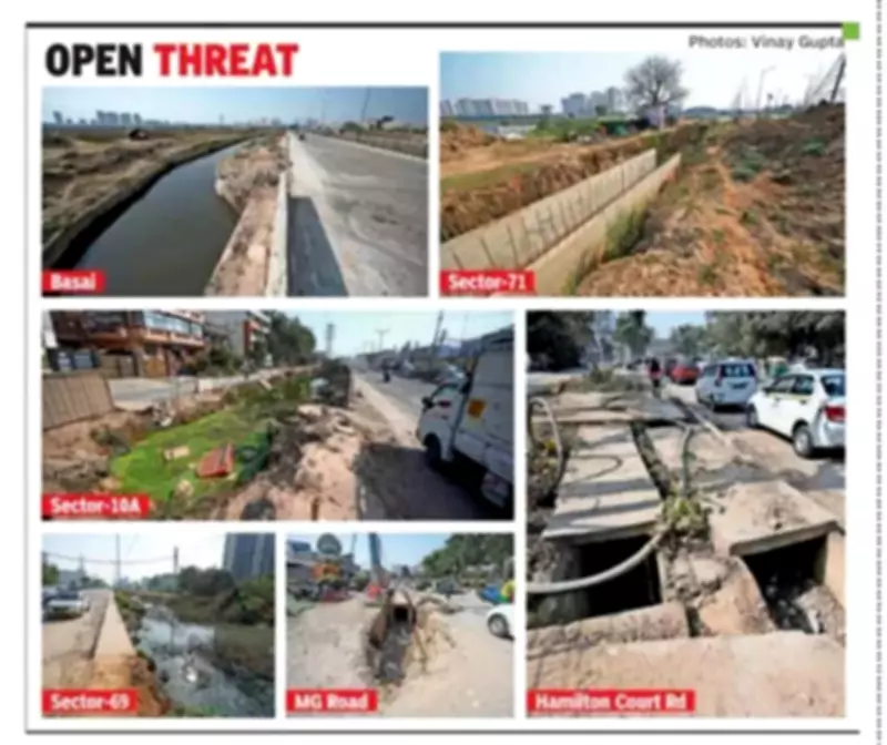 Gurgaon's Roads Pose Grave Danger with Open Pits, Exposed Rods