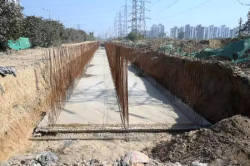 Gurgaon's SPR Flooding Relief Nears as Master Stormwater Drain Approaches Completion