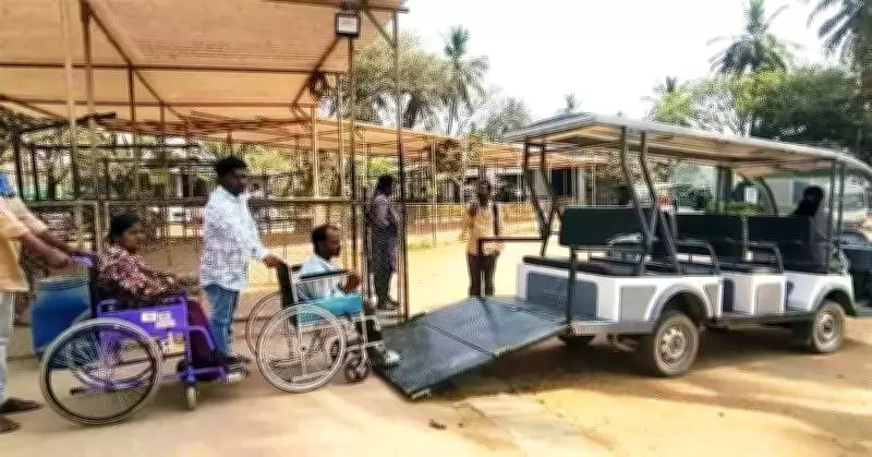 Hampi Enhances Accessibility with Ramp-Fitted Electric Vehicles for Disabled Tourists