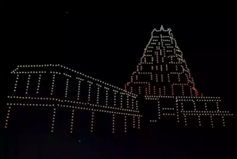 Hampi Utsav Drone Show Revives Vijayanagara Empire's Glory with Aerial Light Display