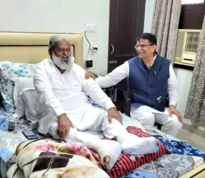 Haryana Minister Anil Vij Sidelined by Injury Ahead of Crucial Budget Session