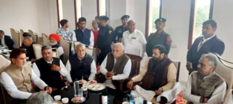 Haryana's Political Rivals Unite at Lavish Wedding Feast in Rohtak