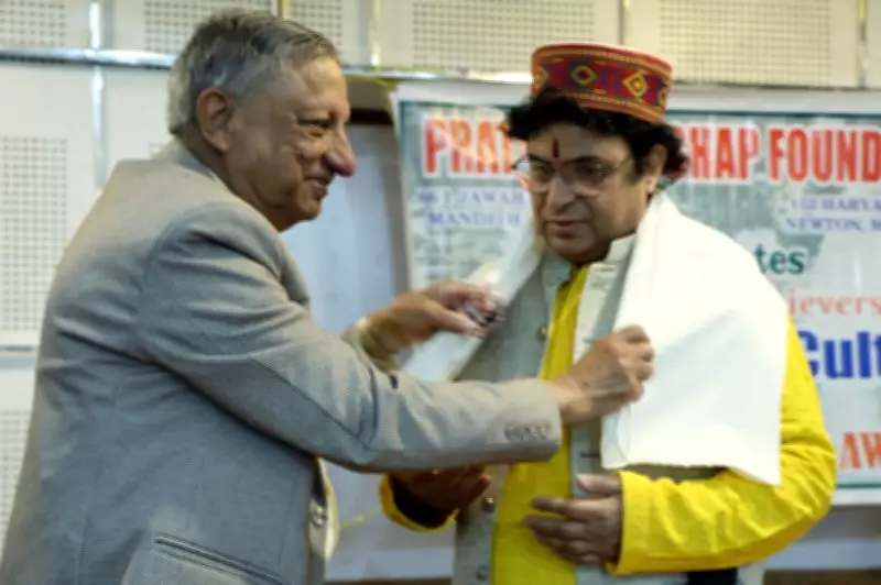Himachal Musician Bhardwaj Honoured with Pratibha Pushp Award in Mandi