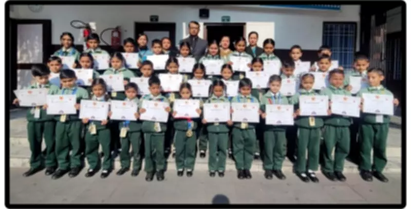 Himalyan School Tops National English Olympiad, Students Excel