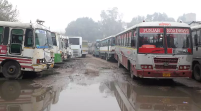 Hoshiarpur Depot Buses Halt Operations, Commuters Face Severe Inconvenience