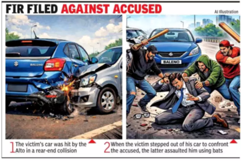 HR Executive Brutally Attacked with Bats After Minor Car Accident in Manesar