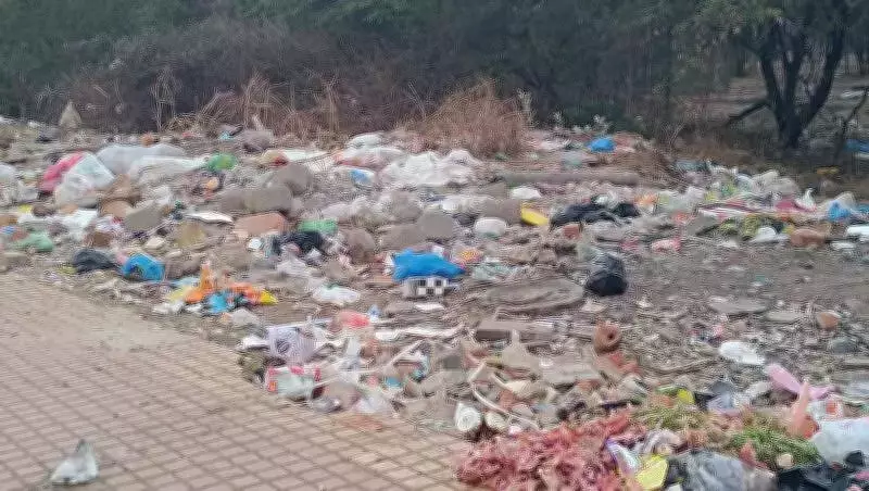 Hubballi's Karwar Road Turns into Illegal Garbage Dumping Site, HDMC Criticized