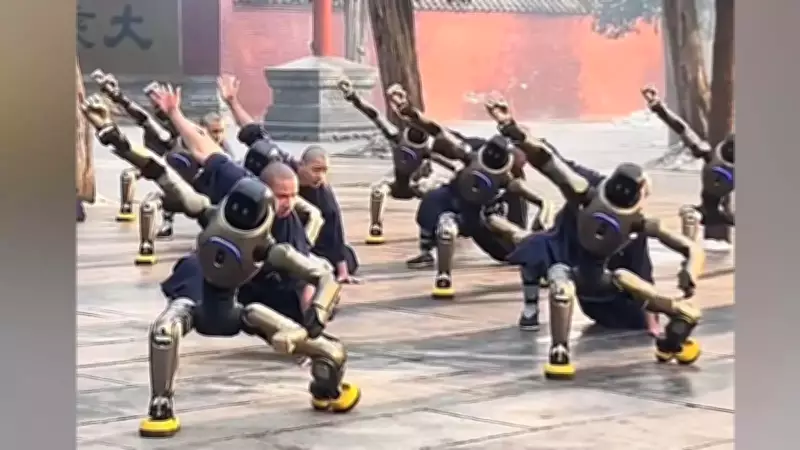 Humanoid Robots Master Shaolin Kung Fu at Ancient Temple in Viral Demonstration