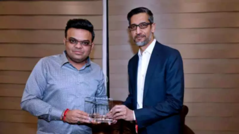 ICC Chairman Jay Shah Hosts Google CEO Sundar Pichai at T20 World Cup Match