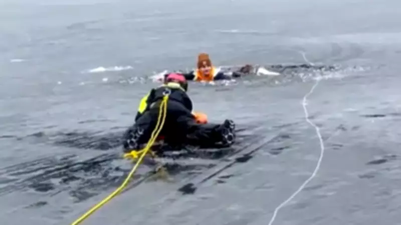 Ice Rescue Training Turns Real: Deputies Save Fisherman in Washington Lake Drama