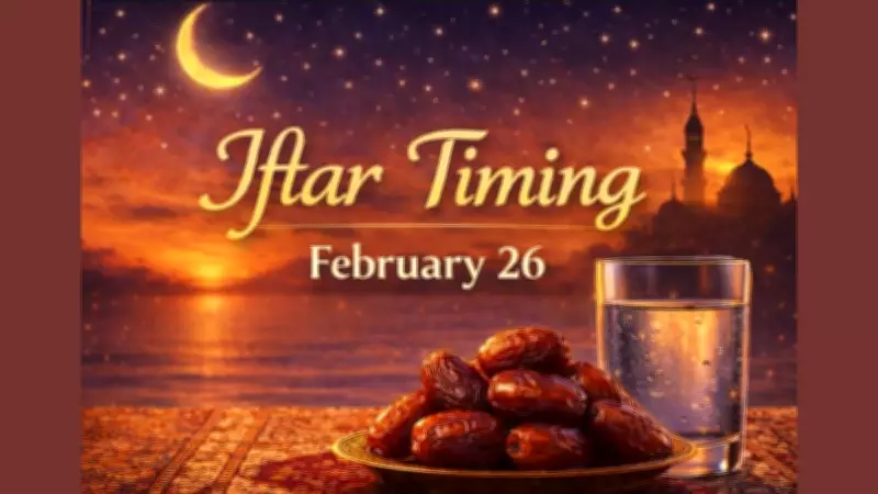 Iftar Timings for February 26, 2026: Key Cities Across India