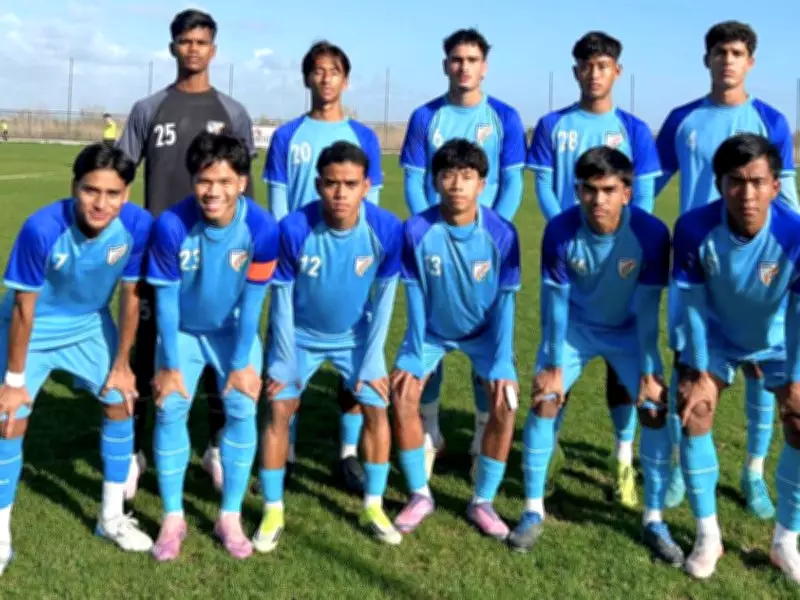 India U17 Men's Football Team Secures 4-2 Victory Over FC Spartak Moscow in Friendly