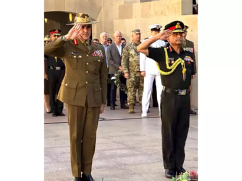 Indian Army Chief Gen. Dwivedi Holds Talks with Australian Counterpart Lt. Gen. Stuart