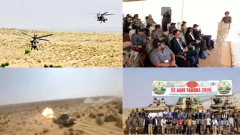 Indian Army Conducts Agni Varsha Exercise in Jaisalmer with 25 Nations Observing