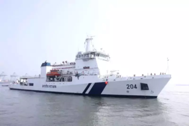 Indian Coast Guard's New Pollution Control Vessel Arrives in Kochi