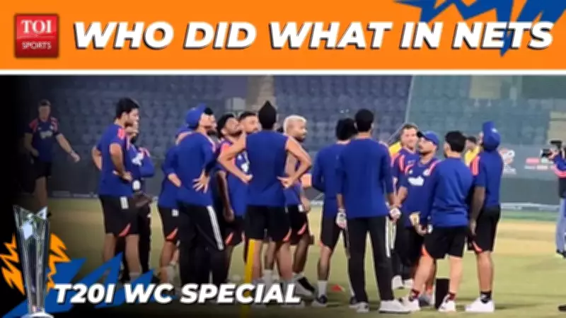 India's Intense Net Session in Delhi Ahead of T20 World Cup Clash with Namibia