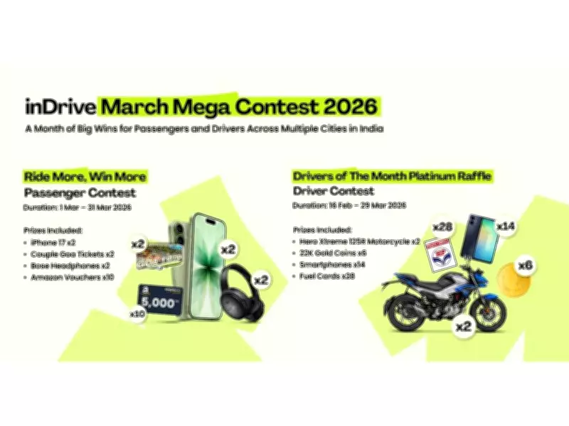 inDrive Launches Mega March Contest Across Indian Cities, Offers Big Rewards