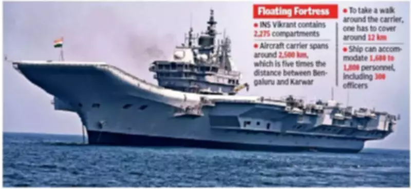 INS Vikrant Showcases Naval Might at MILAN-2026 Fleet Review in Visakhapatnam