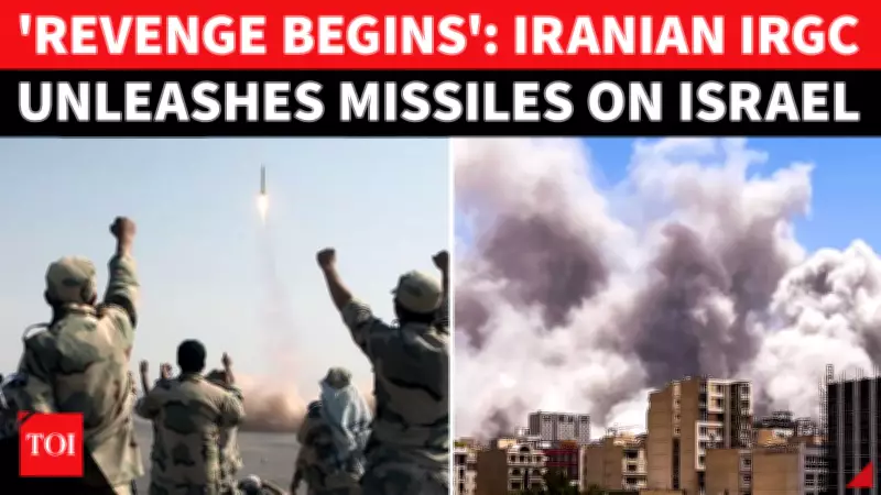 Iran Launches Ballistic Missile Barrage at Israel; Sirens Sound Across Major Cities