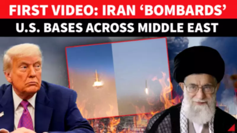 Iran Launches Ballistic Missile Barrage on US Bases Across Gulf; Video Emerges