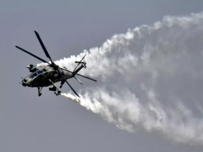 Iranian Military Helicopter Crashes into Central Market, 4 Reported Dead