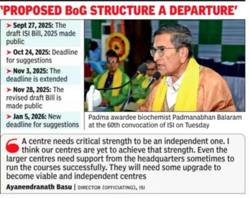 ISI Director Addresses Relocation Concerns Amid Bill Controversy