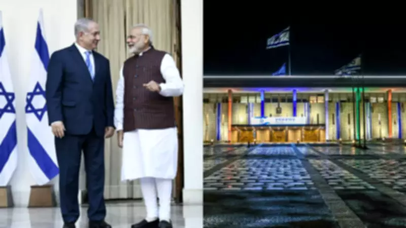 Israel Prepares Grand Welcome for PM Modi, Parliament Lit in Indian Tricour