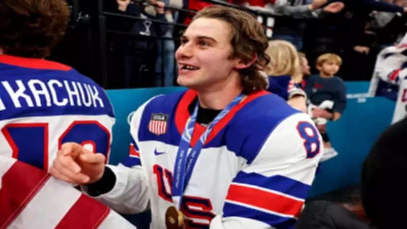 Jack Hughes Honored by Devils Fans After Historic Olympic Gold Medal Win