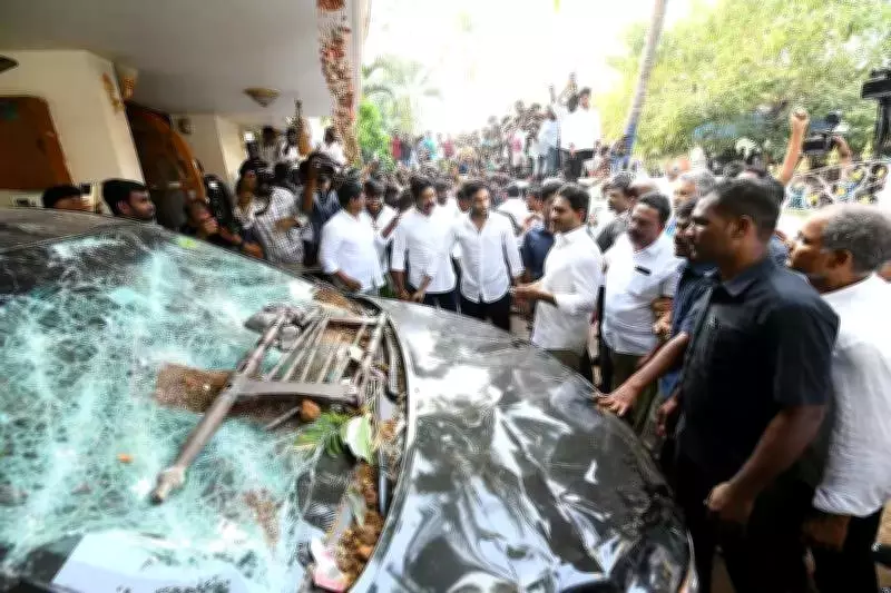 Jagan Mohan Reddy Accuses Naidu of 'Murdering Democracy', Alleges Jungle Rule in Andhra Pradesh