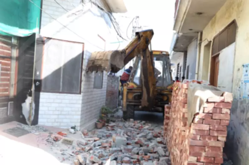 Jalandhar Crackdown: Bulldozers Demolish Drug Traffickers' Illegal Constructions